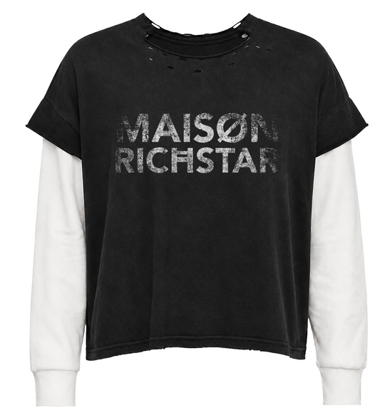 Thrashed Skater LS Black