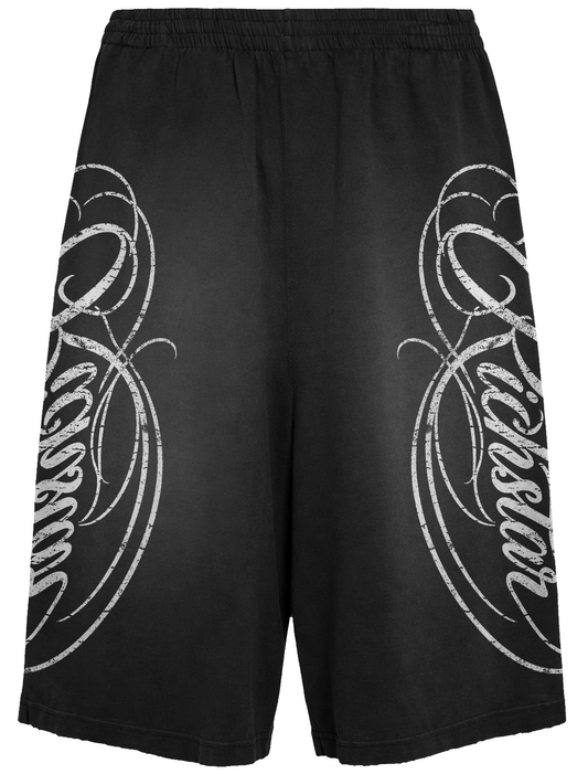 Black Cursive shorts